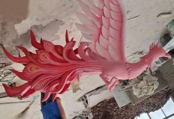 鳳凰雕塑廠家，廣場系列，玻璃鋼鳳凰雕塑供需