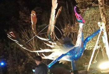 鳳凰雕塑專供，景區雕塑，城市發光鳳凰雕塑廠家提供