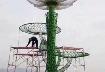 荷花雕塑優選，室外雕塑，彩繪荷花雕塑優選