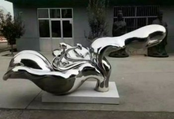 荷花雕塑工廠選用，街道標識，鏡面荷花雕塑批發