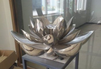 荷花雕塑展品，景觀概念，景觀鏡面荷花雕塑廠家優(yōu)選
