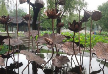 荷花雕塑供需，標識雕塑，景觀銅荷花雕塑制造商