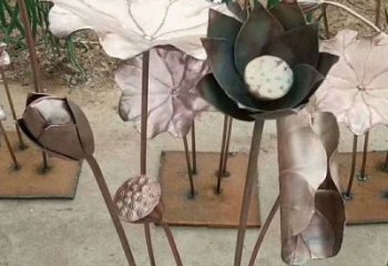 荷葉雕塑廠家精選，街頭藝術，公園銅荷葉雕塑承接