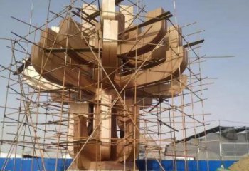 蓮花雕塑專供，美陳雕塑，景觀幾何蓮花雕塑供應(yīng)