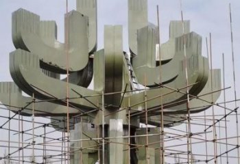 藝術(shù)蓮花雕塑優(yōu)選，城市裝飾，幾何蓮花雕塑訂做廠家