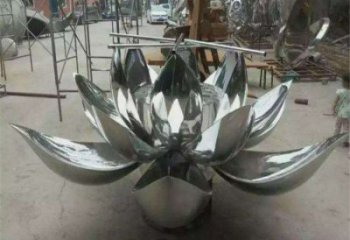 拉絲蓮花雕塑