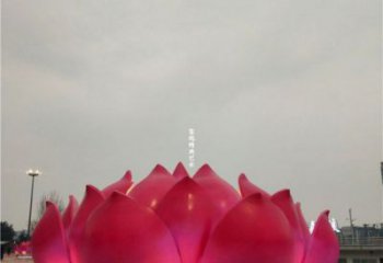 蓮花雕塑廠家精選，彩鋼制作，水景蓮花噴泉雕塑標準