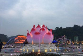 蓮花雕塑定價，廣場雕塑，蓮花噴泉雕塑廠家優價