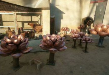 水蓮花雕塑廠家，景觀雕塑，水蓮花銅雕塑制作承接