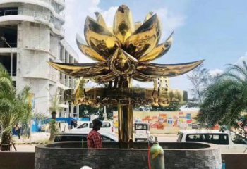 大門口紫荊花雕塑