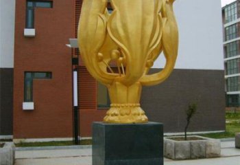 水景紫荊花雕塑