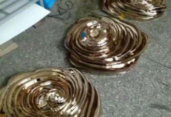 玫瑰花雕塑服務(wù)商，金屬構(gòu)件，金屬電鍍玫瑰花雕塑定價(jià)