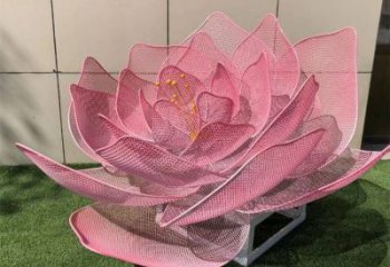 玫瑰花雕塑廠家,鋼管組合,烤漆鏤空玫瑰花雕塑定做