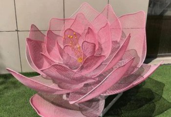 玫瑰花雕塑定做,公園小品,鏤空玫瑰花雕塑廠家制作