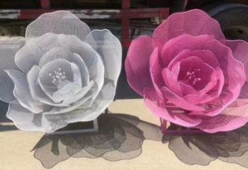 玫瑰花雕塑提供,街頭雕塑,庭院鏤空玫瑰花雕塑優(yōu)價(jià)