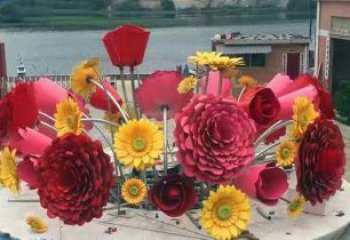 太陽花雕塑擺件優(yōu)選，陸地擺件，園林太陽花雕塑供應(yīng)