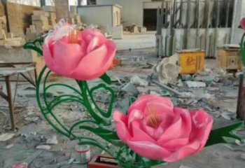 月季雕塑廠家，花園小品，制造月季花朵雕塑優價