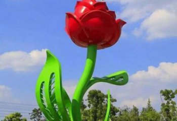 月季雕塑精品，圓雕體系，景區月季花朵雕塑選定