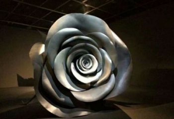 月季花雕塑優選，白鋼構件，景觀不銹鋼月季花雕塑工程