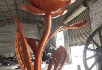 月季花雕塑服務商，歐式風格，各類不銹鋼月季花雕塑供需