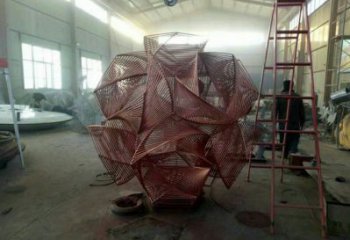 花球雕塑精品，景觀雕塑，不銹鋼花球雕塑生產(chǎn)商