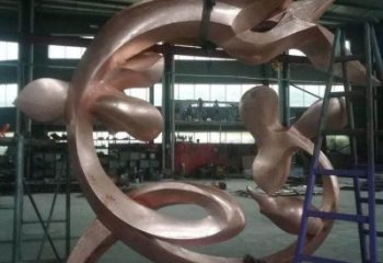 蘭花雕塑供應，花園小品，不銹鋼蘭花花朵雕塑展品