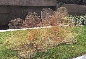 花朵雕塑選用，景區(qū)案例，鏤空花朵雕塑廠家通用