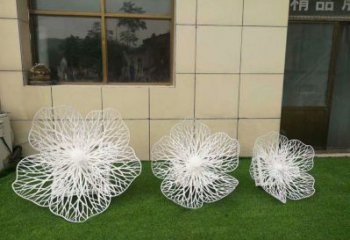 花朵雕塑優價，藝術擺件，鏤空花朵雕塑指用廠家
