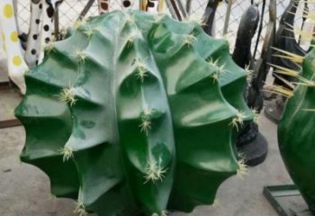 風景區仙人球雕塑