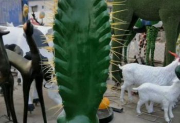 公園仙人球雕塑