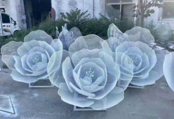 牡丹花雕塑精選，歐式風格，門口鏤空牡丹花雕塑選定