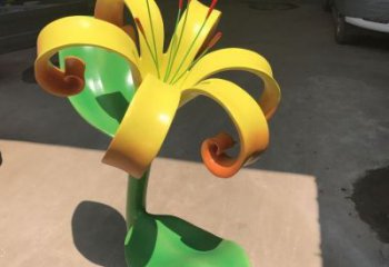 蘭花雕塑供需，美陳雕塑，不銹鋼蘭花雕塑承接