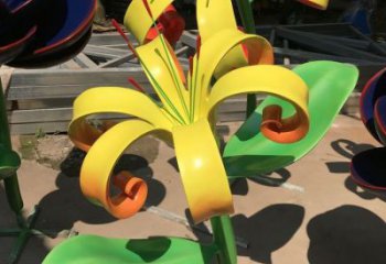 蘭花雕塑精選，街道標識，不銹鋼蘭花雕塑指用廠家