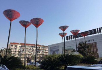 室內(nèi)百合花雕塑