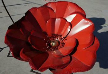 風車花雕塑供需，廣場雕塑，不銹鋼風車花雕塑定制廠家