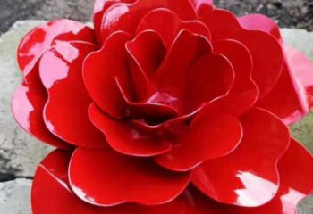 風車花雕塑通用，花園小品，烤漆不銹鋼風車花雕塑優價