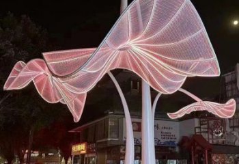 花傘雕塑預(yù)定，小區(qū)擺件，不銹鋼花傘雕塑廠家精品