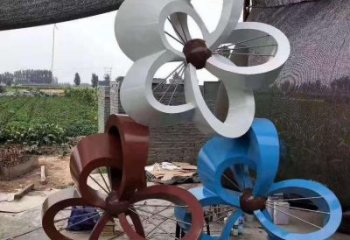 金銀花雕塑生產(chǎn)廠家，廣場系列，不銹鋼金銀花雕塑優(yōu)選