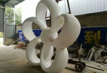 金銀花雕塑生產(chǎn)，廣場雕塑，不銹鋼金銀花雕塑廠家