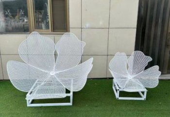 梨花雕塑工程制作，戶外雕塑，鏤空百合花雕塑優選