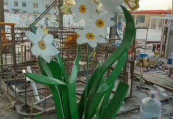 茉莉花雕塑廠家，白鋼構(gòu)件，不銹鋼茉莉花雕塑供求