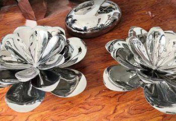 茉莉花雕塑定做，城區(qū)小品，不銹鋼茉莉花雕塑公司