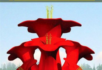 梧桐花雕塑觀賞型，露天雕塑，不銹鋼梧桐花雕塑廠家