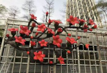 梧桐花雕塑通用，陸地擺件，各類梧桐花雕塑點擊