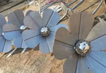 杏花雕塑供應，鏡面雕塑，不銹鋼杏花雕塑制造廠家