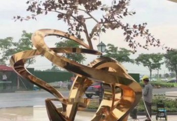 櫻花雕塑生產，街頭藝術，不銹鋼櫻花雕塑廠