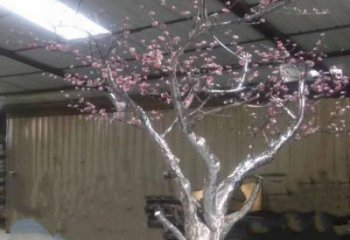 櫻花雕塑優選，城市裝飾，不銹鋼櫻花雕塑訂做廠家