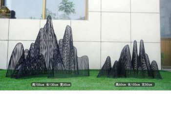 編織假山雕塑，中式工藝，社區假山雕塑制造商
