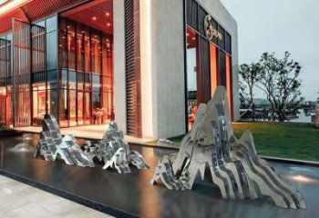 編織假山雕塑，公園小品，民俗假山雕塑制作