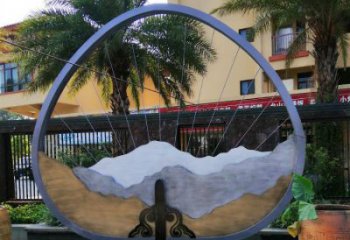 假山鐵藝雕塑，校園雕塑，白鋼假山雕塑制作廠家